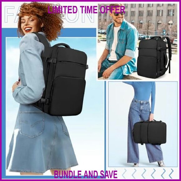 TSA Flight Approved 15.6 Laptop Backpack, Travel Carry On, Multiple Pockets main image 5